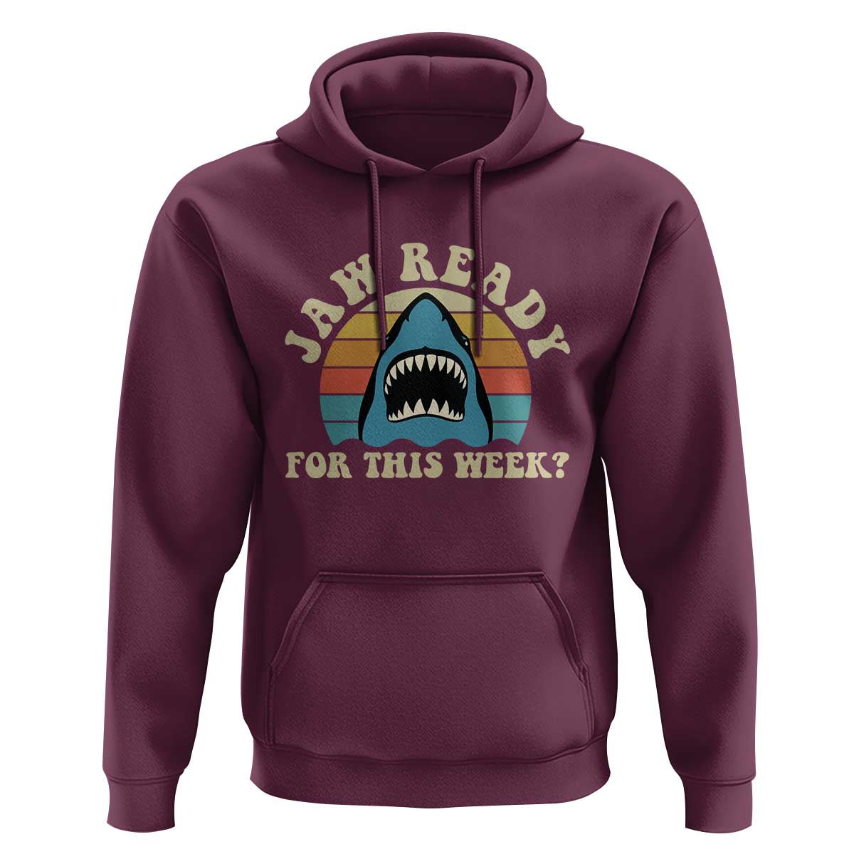 Jaw Ready For This Hoodie Vintage Shark Lover Ocean Wildlife