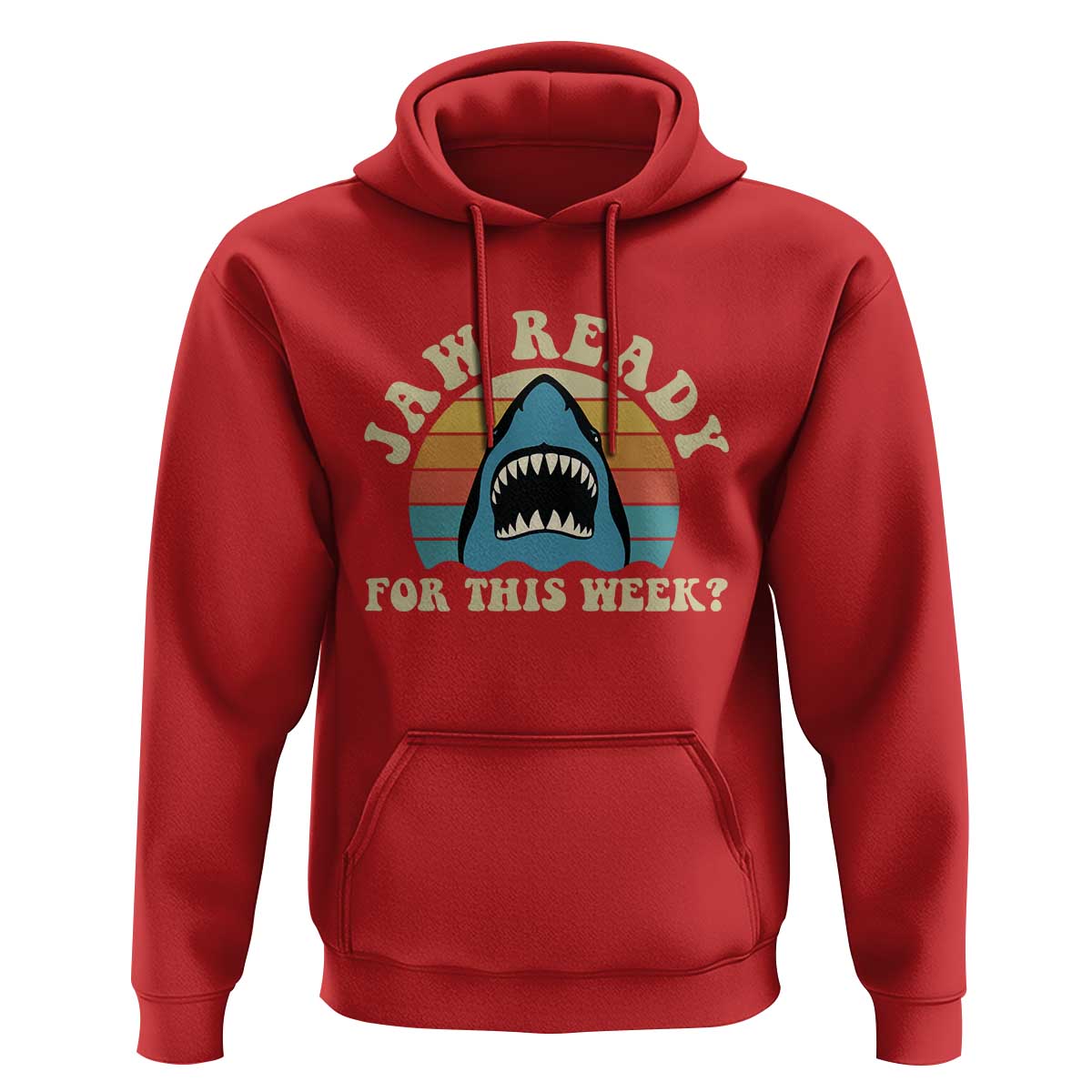 Jaw Ready For This Hoodie Vintage Shark Lover Ocean Wildlife