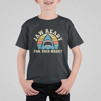 Jaw Ready For This T Shirt For Kid Vintage Shark Lover Ocean Wildlife