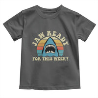 Jaw Ready For This Toddler T Shirt Vintage Shark Lover Ocean Wildlife