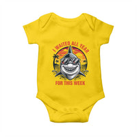 Funny Shark Summer Vacation Baby Onesie I Waited All Year For This Week