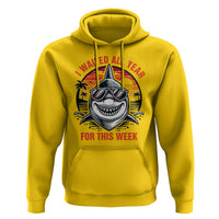 Funny Shark Summer Vacation Hoodie I Waited All Year For This Week