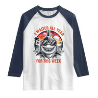 Funny Shark Summer Vacation Raglan Shirt I Waited All Year For This Week