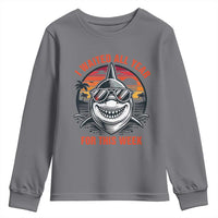 Funny Shark Summer Vacation Youth Sweatshirt I Waited All Year For This Week