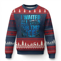 Shark Lover Week Gift Ugly Christmas Sweater I Waited All Year For This Week