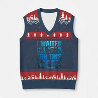 Shark Lover Week Gift V-Neck Knit Sweater Vest I Waited All Year For This Week