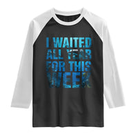Shark Lover Week Gift Raglan Shirt I Waited All Year For This Week