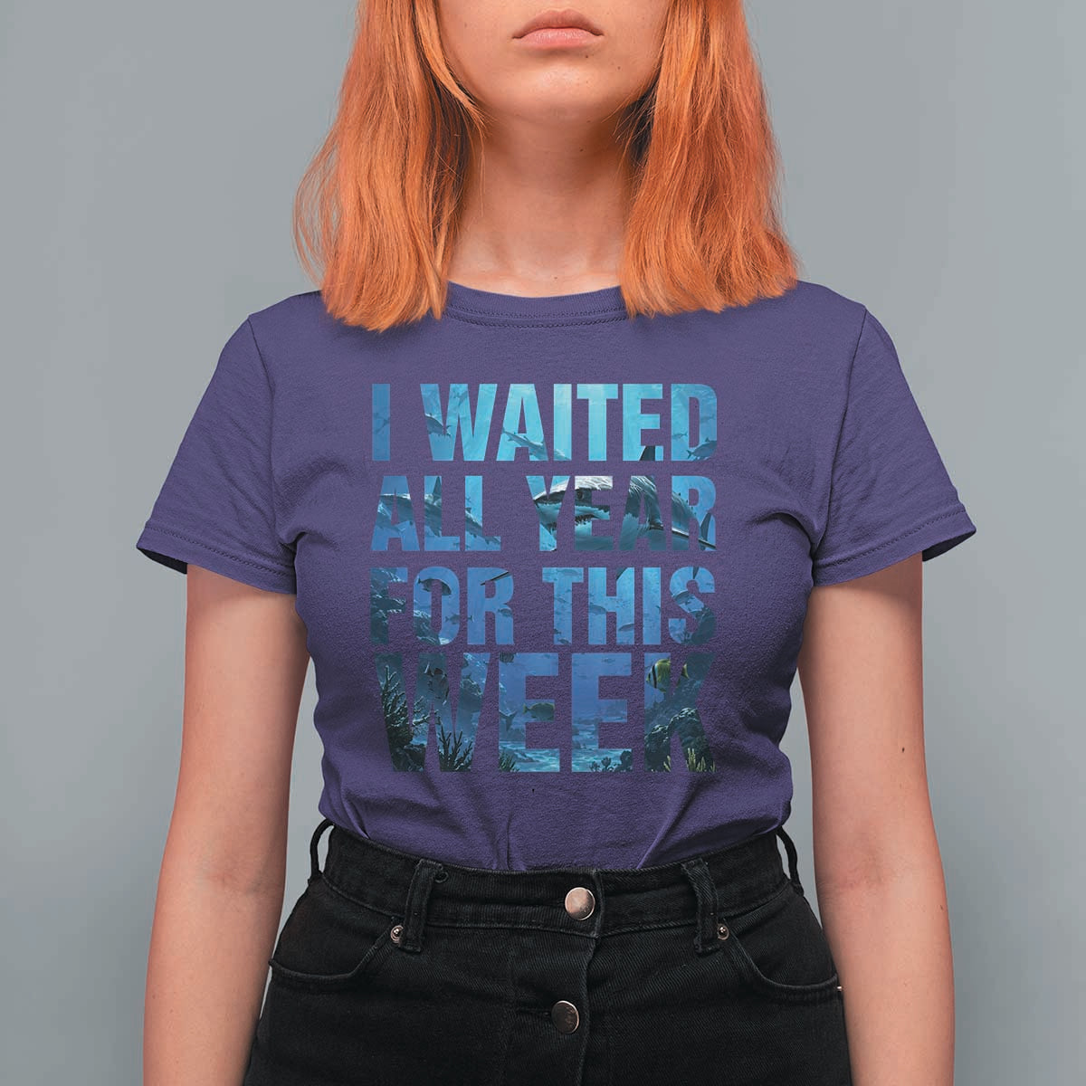 Shark Lover Week Gift T Shirt For Women I Waited All Year For This Week