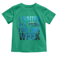 Shark Lover Week Gift Toddler T Shirt I Waited All Year For This Week