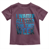 Shark Lover Week Gift Toddler T Shirt I Waited All Year For This Week
