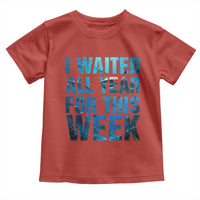 Shark Lover Week Gift Toddler T Shirt I Waited All Year For This Week