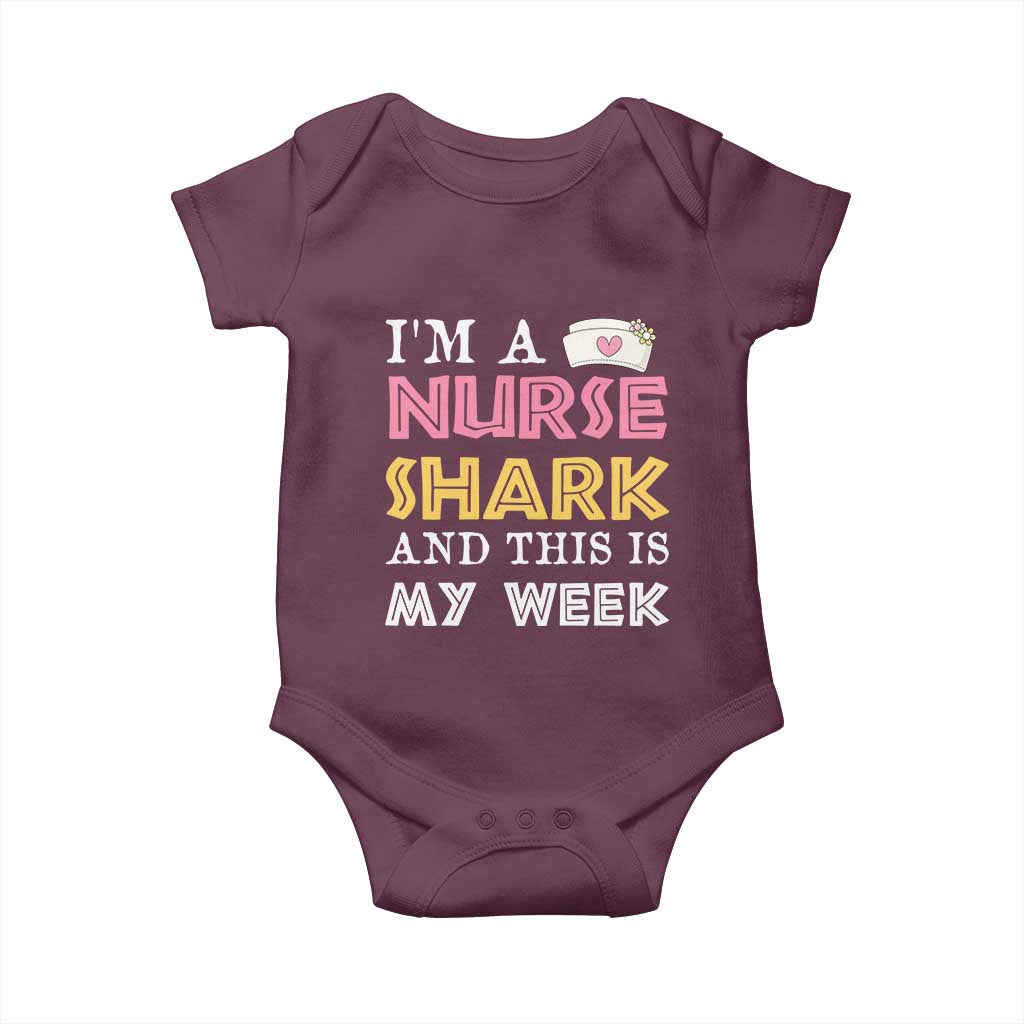 Funny Nurse Shark Gift Baby Onesie This Is My Week