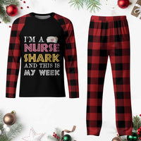 Funny Nurse Shark Gift Plaid Pajama Set This Is My Week