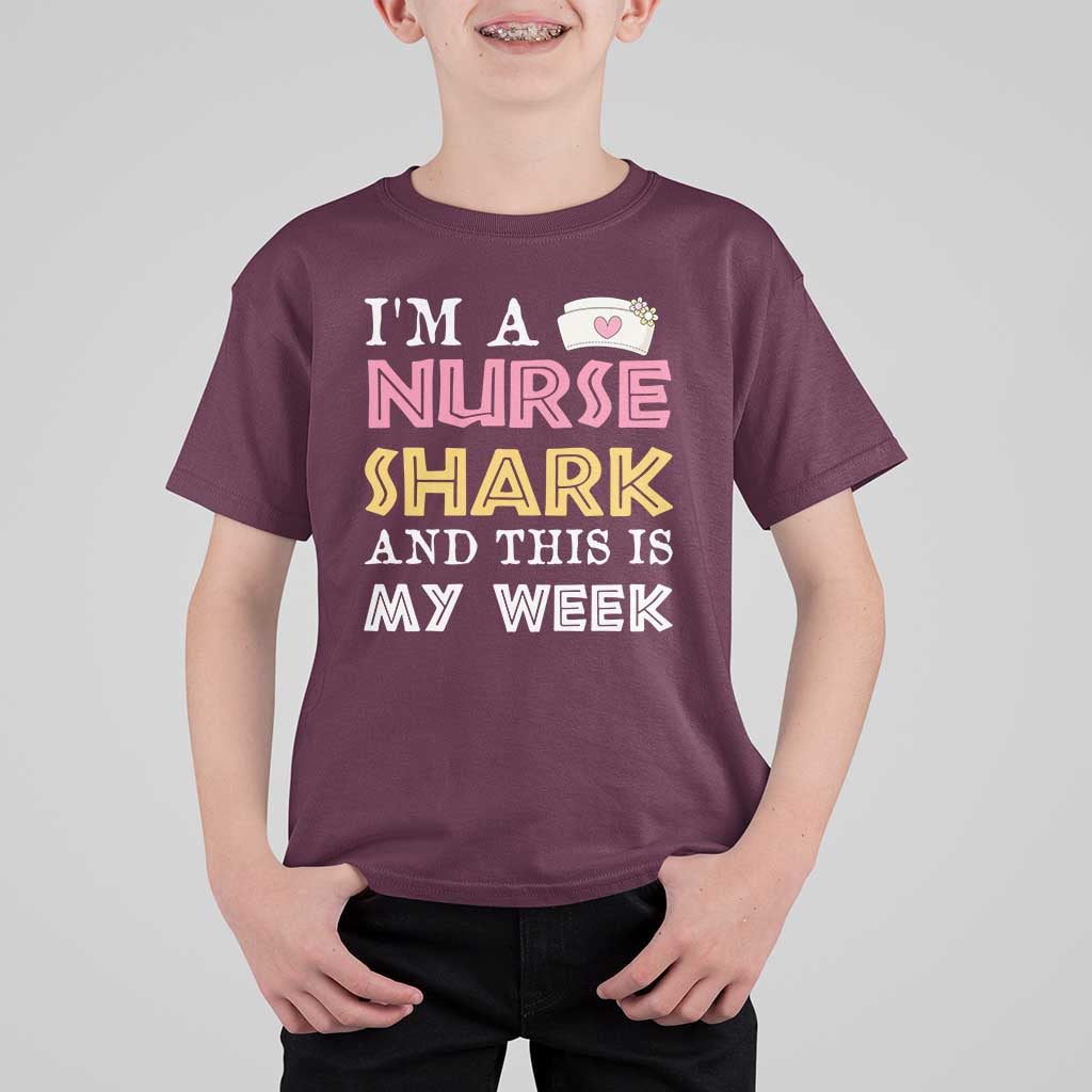 Funny Nurse Shark Gift T Shirt For Kid This Is My Week