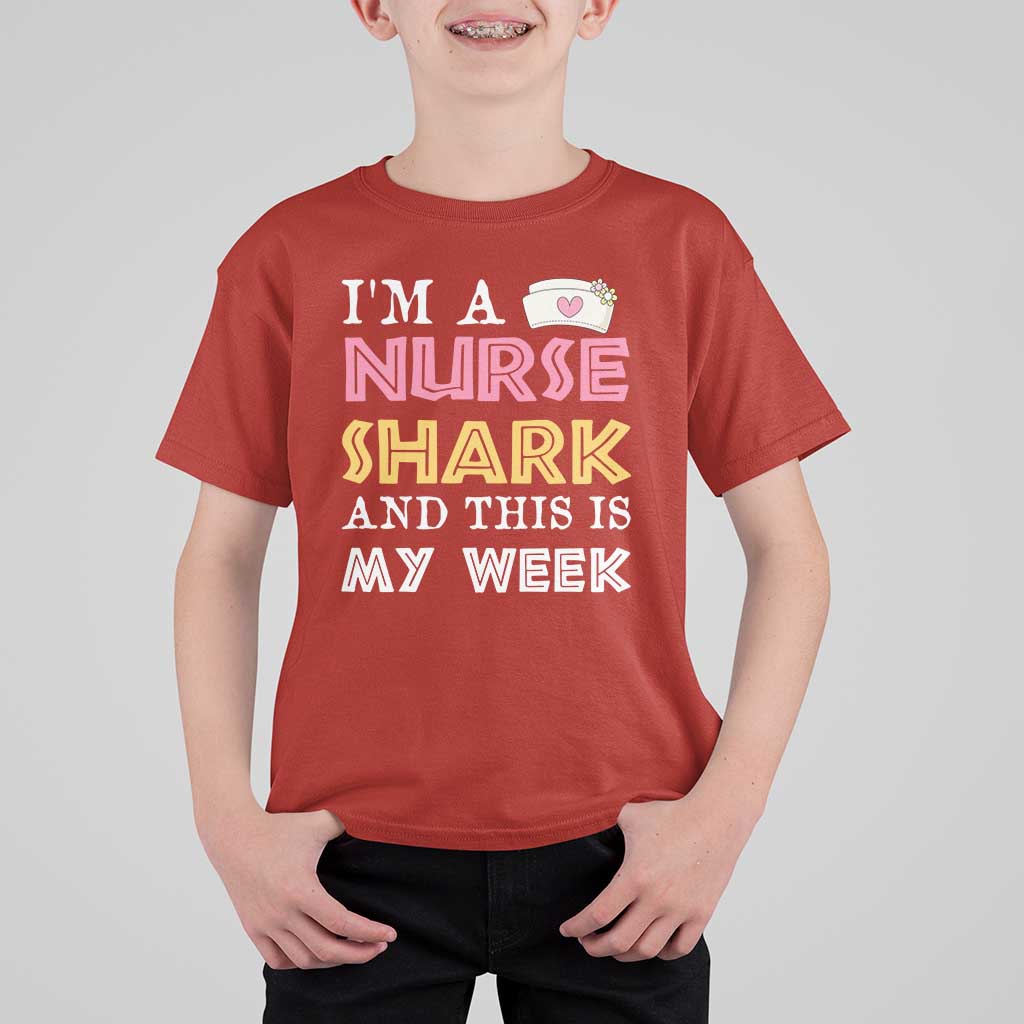 Funny Nurse Shark Gift T Shirt For Kid This Is My Week