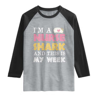 Funny Nurse Shark Gift Raglan Shirt This Is My Week