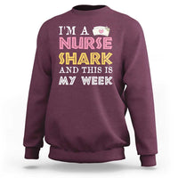 Funny Nurse Shark Gift Sweatshirt This Is My Week