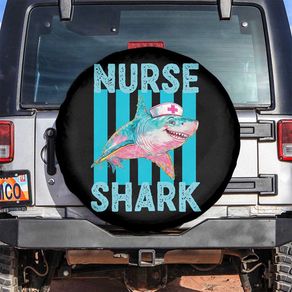Funny Nurse Shark Spare Tire Cover Medical Worker Appreciation Gift