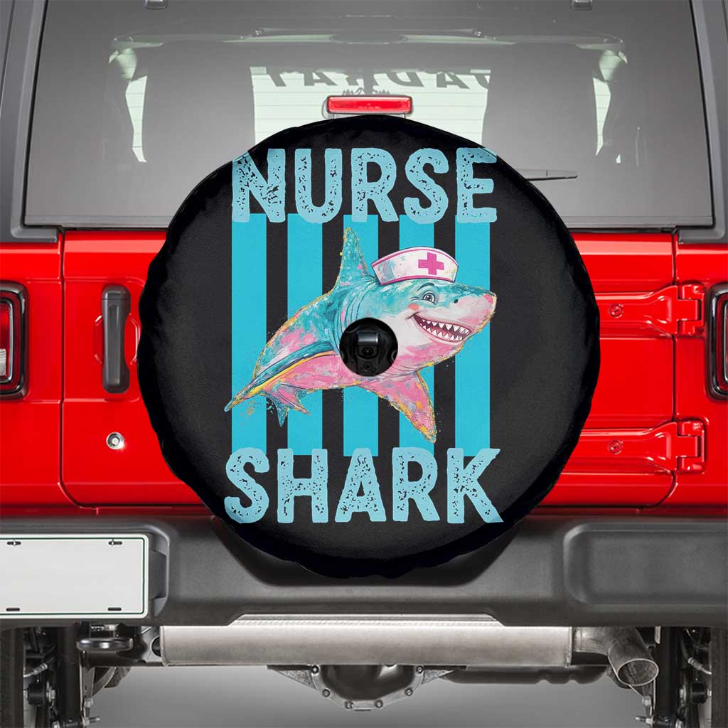 Funny Nurse Shark Spare Tire Cover Medical Worker Appreciation Gift
