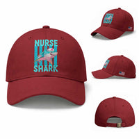 Funny Nurse Shark Baseball Cap Medical Worker Appreciation Gift