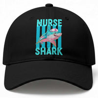 Funny Nurse Shark Baseball Cap Medical Worker Appreciation Gift