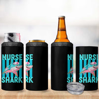 Funny Nurse Shark 4 in 1 Can Cooler Tumbler Medical Worker Appreciation Gift