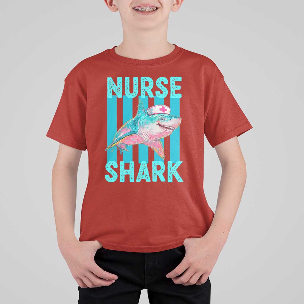 Funny Nurse Shark T Shirt For Kid Medical Worker Appreciation Gift