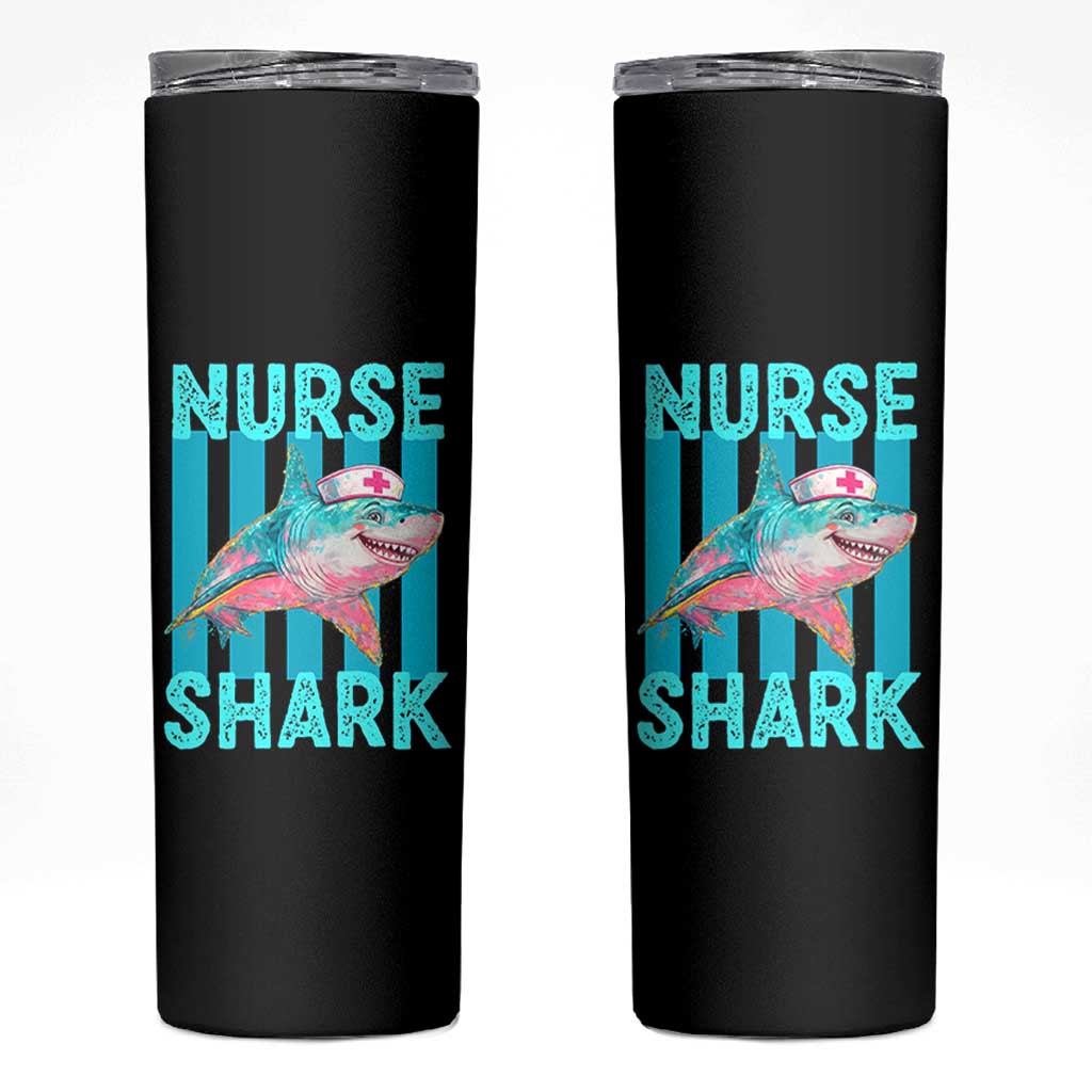 Funny Nurse Shark Skinny Tumbler Medical Worker Appreciation Gift