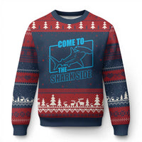 Funny Hammerhead Shark Lover Ugly Christmas Sweater Come To The Shark Side