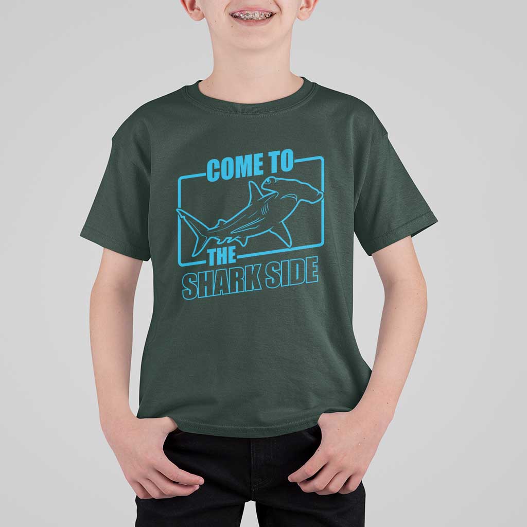 Funny Hammerhead Shark Lover T Shirt For Kid Come To The Shark Side