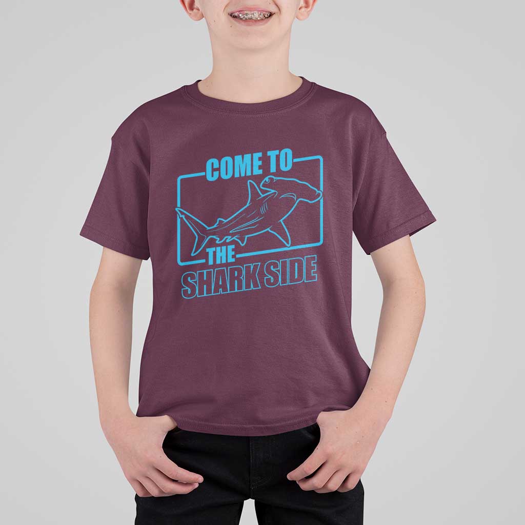 Funny Hammerhead Shark Lover T Shirt For Kid Come To The Shark Side