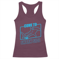 Funny Hammerhead Shark Lover Racerback Tank Top Come To The Shark Side