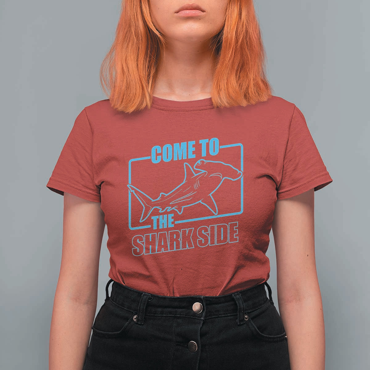 Funny Hammerhead Shark Lover T Shirt For Women Come To The Shark Side