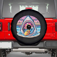 Shark Skeleton Surfer Spare Tire Cover Hawaiian Beach Vacation Gift
