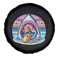 Shark Skeleton Surfer Spare Tire Cover Hawaiian Beach Vacation Gift