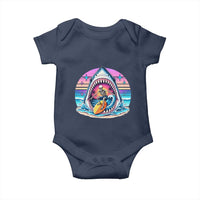 Shark Skeleton Surfer Baby Onesie Hawaiian Beach Vacation Gift