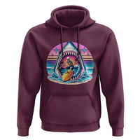 Shark Skeleton Surfer Hoodie Hawaiian Beach Vacation Gift