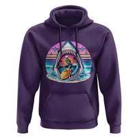 Shark Skeleton Surfer Hoodie Hawaiian Beach Vacation Gift