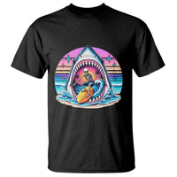 Shark Skeleton Surfer T Shirt Hawaiian Beach Vacation Gift