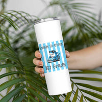 Ready To Attack 1st Grade Skinny Tumbler Funny Shark Driving Car Back To School