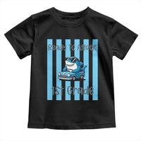 Ready To Attack 1st Grade Toddler T Shirt Funny Shark Driving Car Back To School
