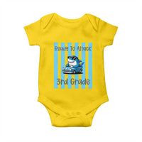 Ready To Attack 3rd Grade Baby Onesie Funny Shark Driving Car Back To School