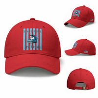 Ready To Attack 3rd Grade Baseball Cap Funny Shark Driving Car Back To School