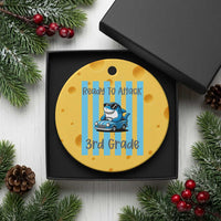 Ready To Attack 3rd Grade Ceramic Ornament Funny Shark Driving Car Back To School