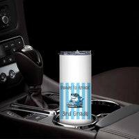 Ready To Attack 3rd Grade Skinny Tumbler Funny Shark Driving Car Back To School