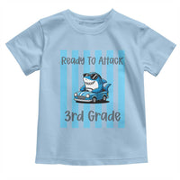 Ready To Attack 3rd Grade Toddler T Shirt Funny Shark Driving Car Back To School
