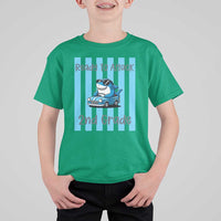Ready To Attack 2nd Grade T Shirt For Kid Funny Shark Driving Car Back To School