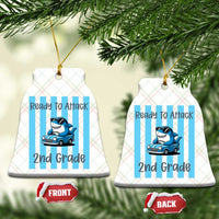 Ready To Attack 2nd Grade Ceramic Ornament Funny Shark Driving Car Back To School