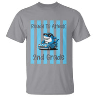 Ready To Attack 2nd Grade T Shirt Funny Shark Driving Car Back To School