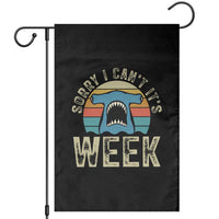 Vintage Hammerhead Shark Lover Garden Flag Sorry I Cant Its Week